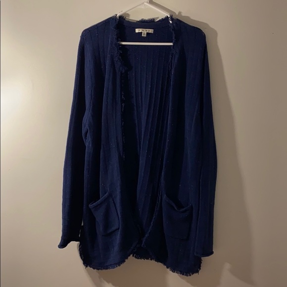 CAbi Sweaters - blue speckled cardigan